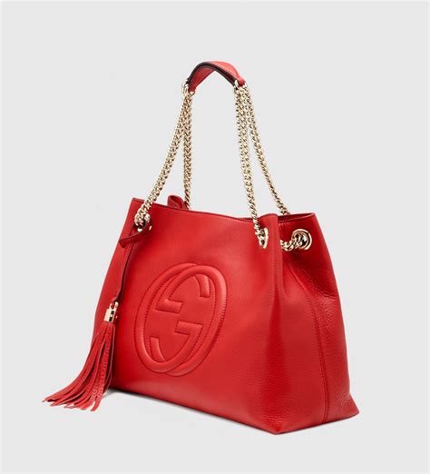 gucci large red soho shoulder bag|Gucci soho medium shoulder bag.